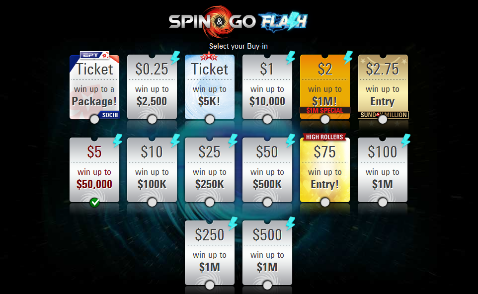 * игровом клиенте PokerStarsSochi